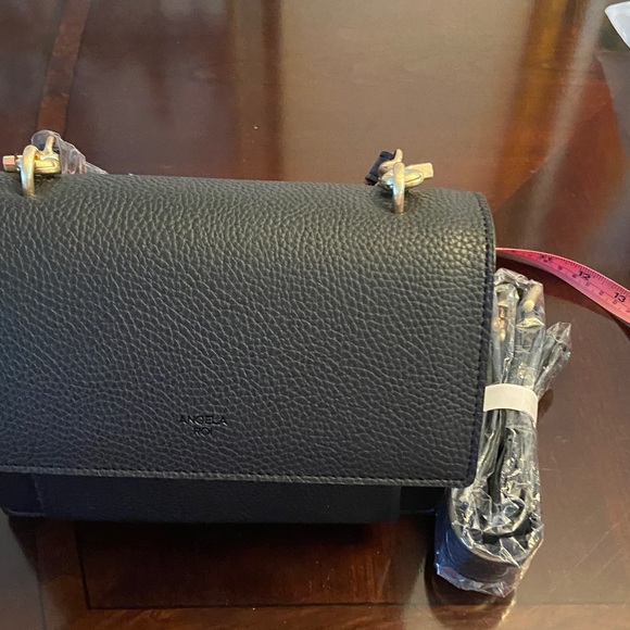 Angela Roi Eloise black vegan satchel crossbody - Picture 6 of 10